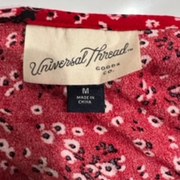 Universal Threat Wrap Dress - Size M - Red - Picture 3 of 4